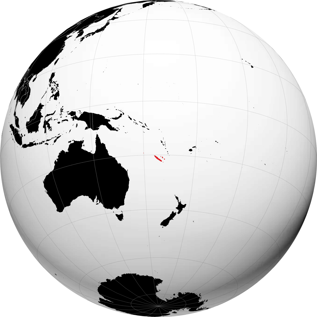 Kaledonia Baru di globe
