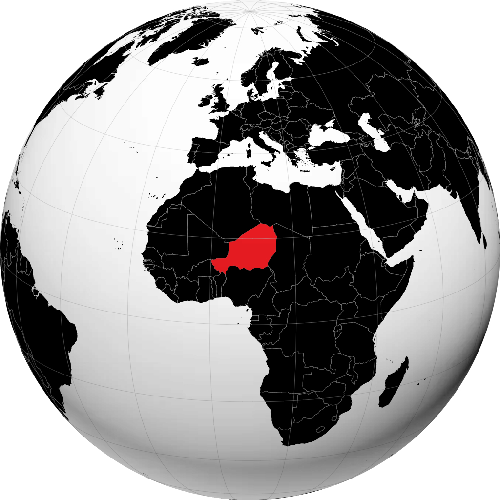 Niger di globe