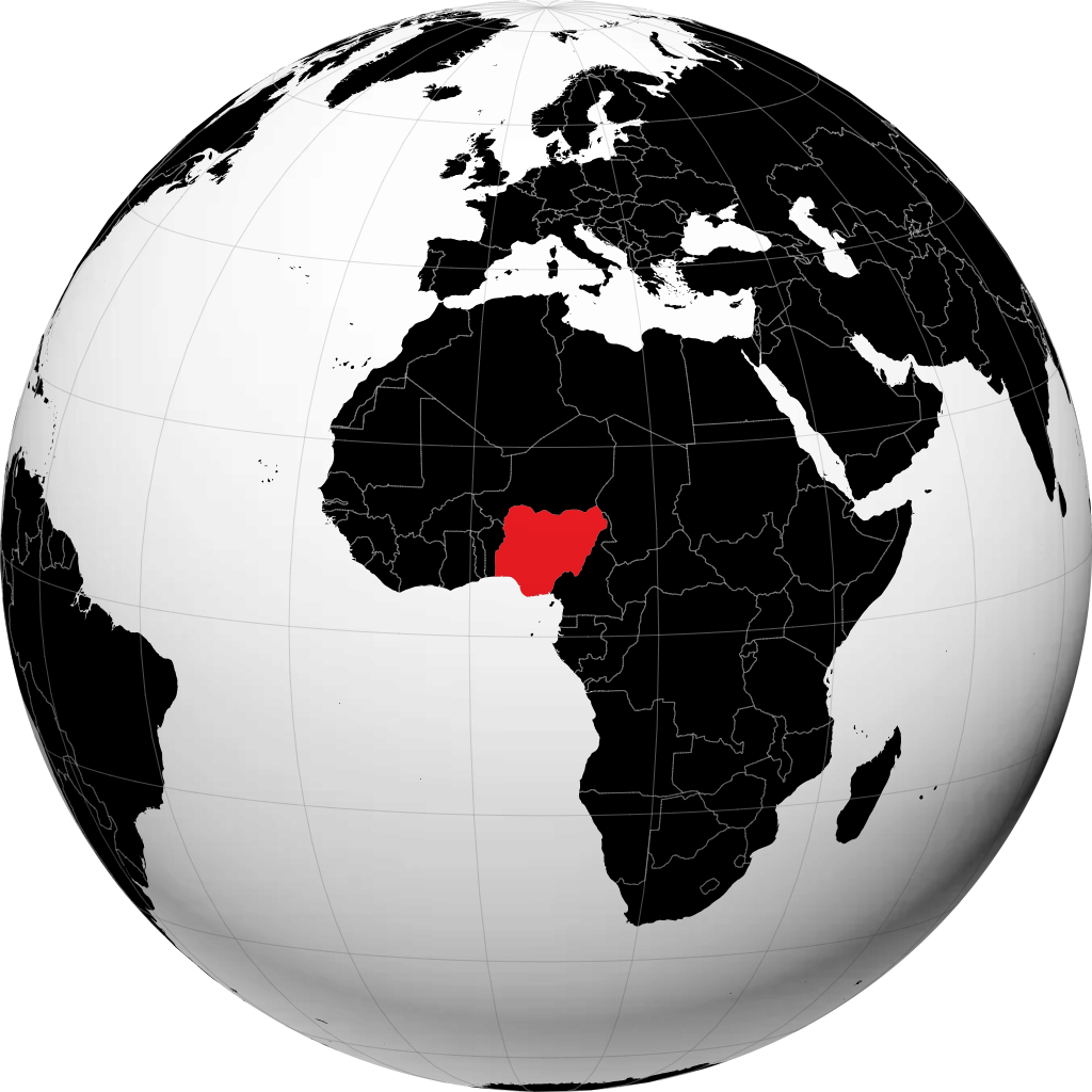 Nigeria di globe