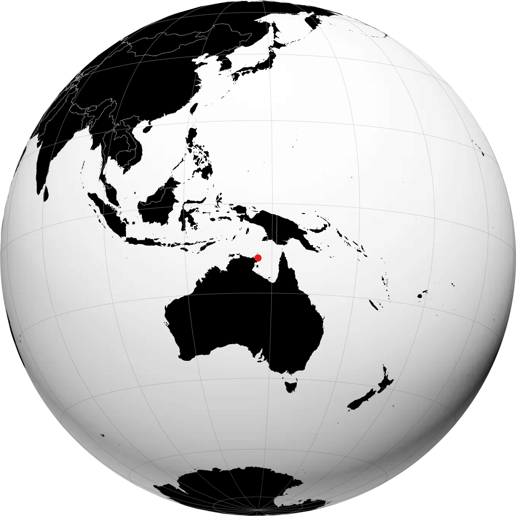 Nhulunbuy di globe
