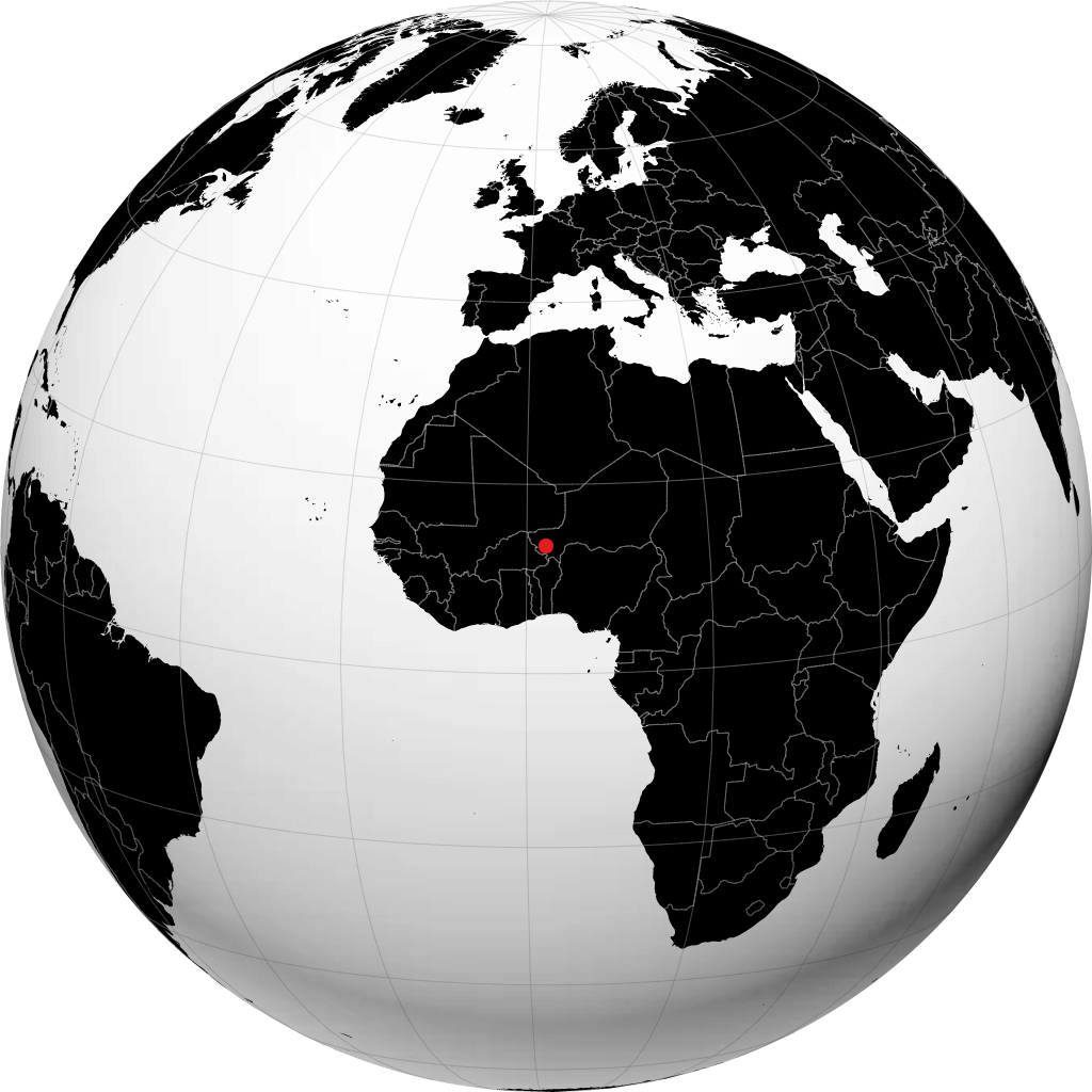 Niamey di globe