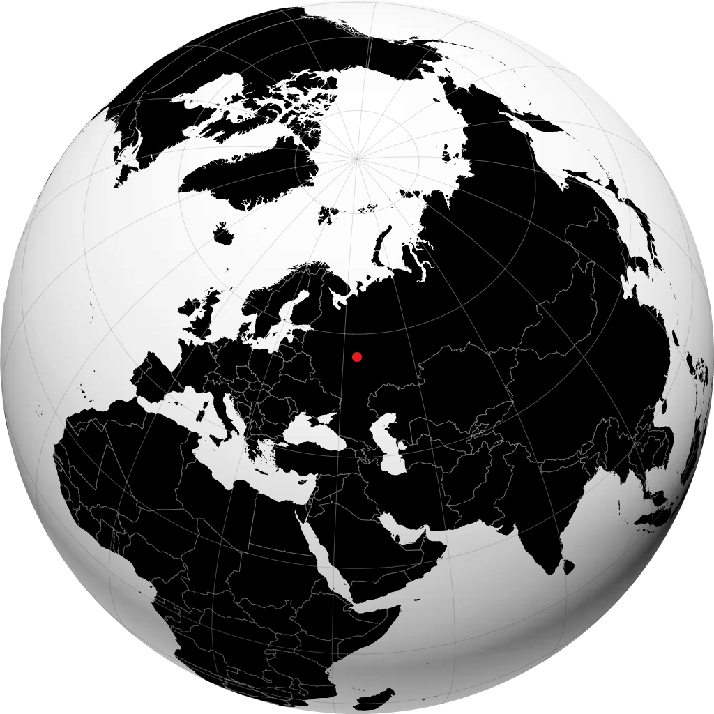 Nizhny Novgorod di globe