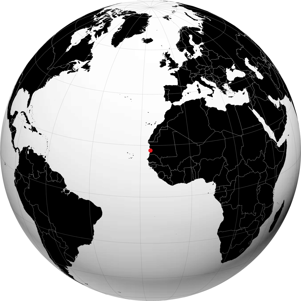 Nouakchott di globe