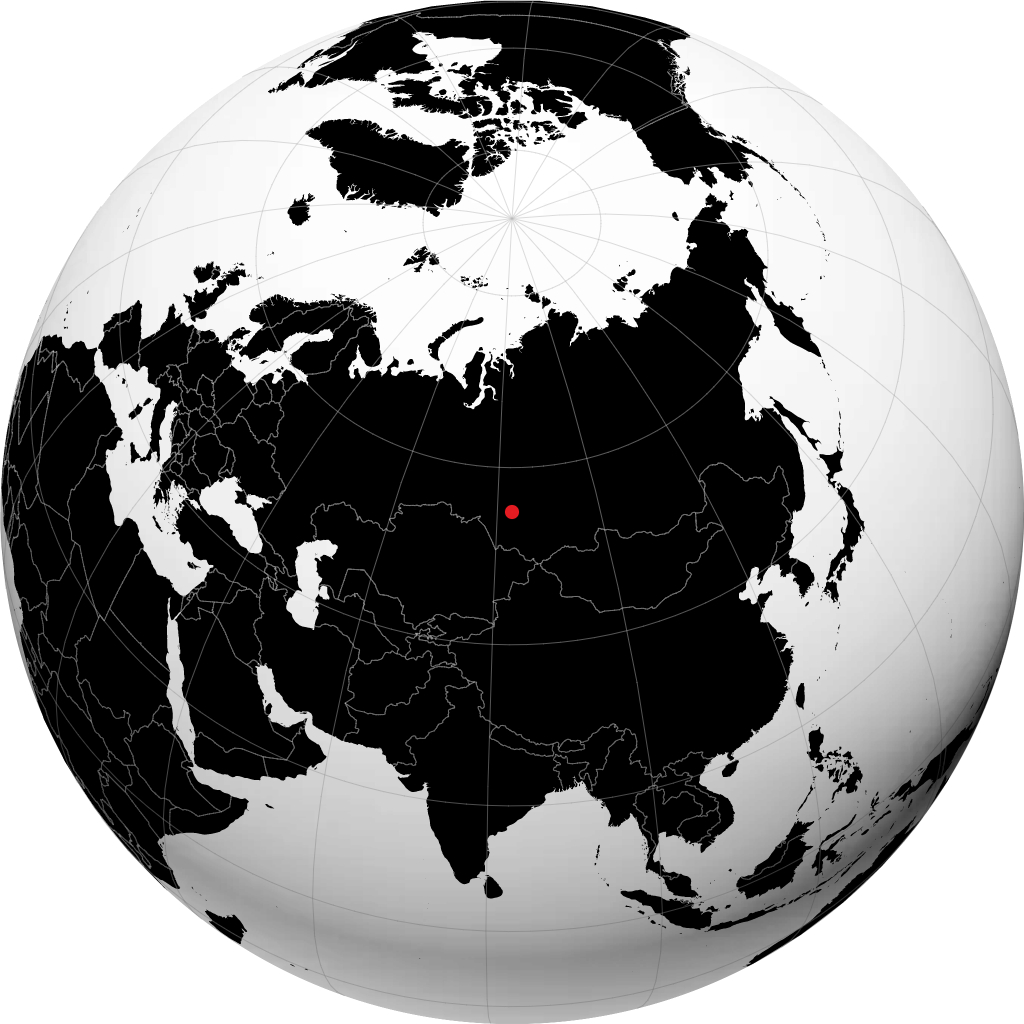 Novosibirsk di globe