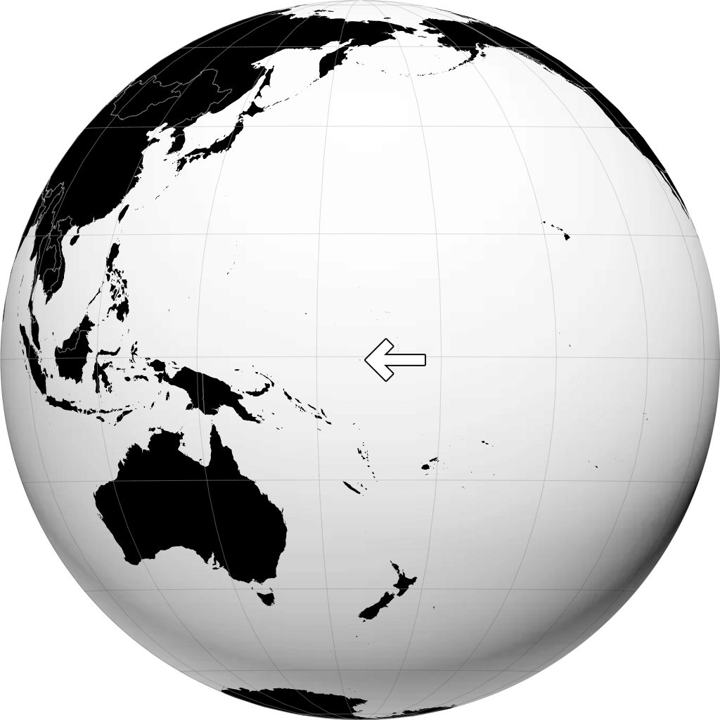 Nauru di globe