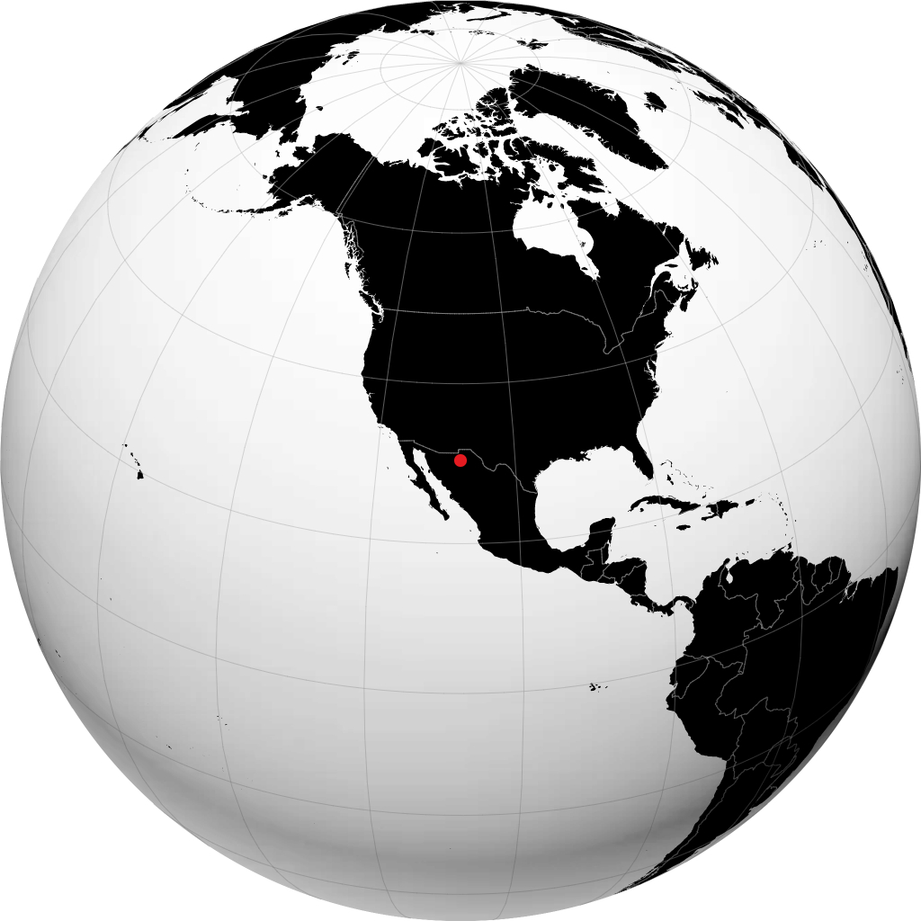 Nuevo Casas Grandes di globe