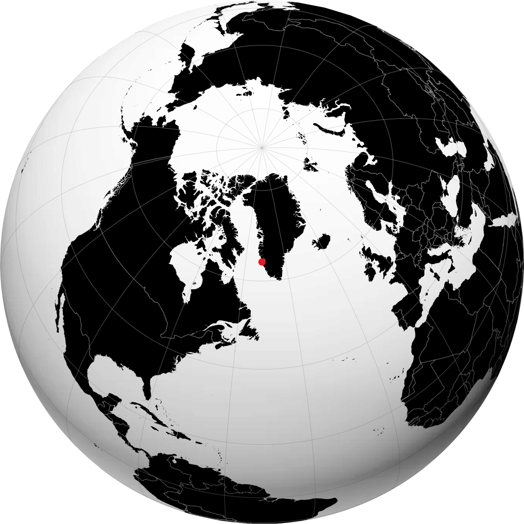Nuuk di globe