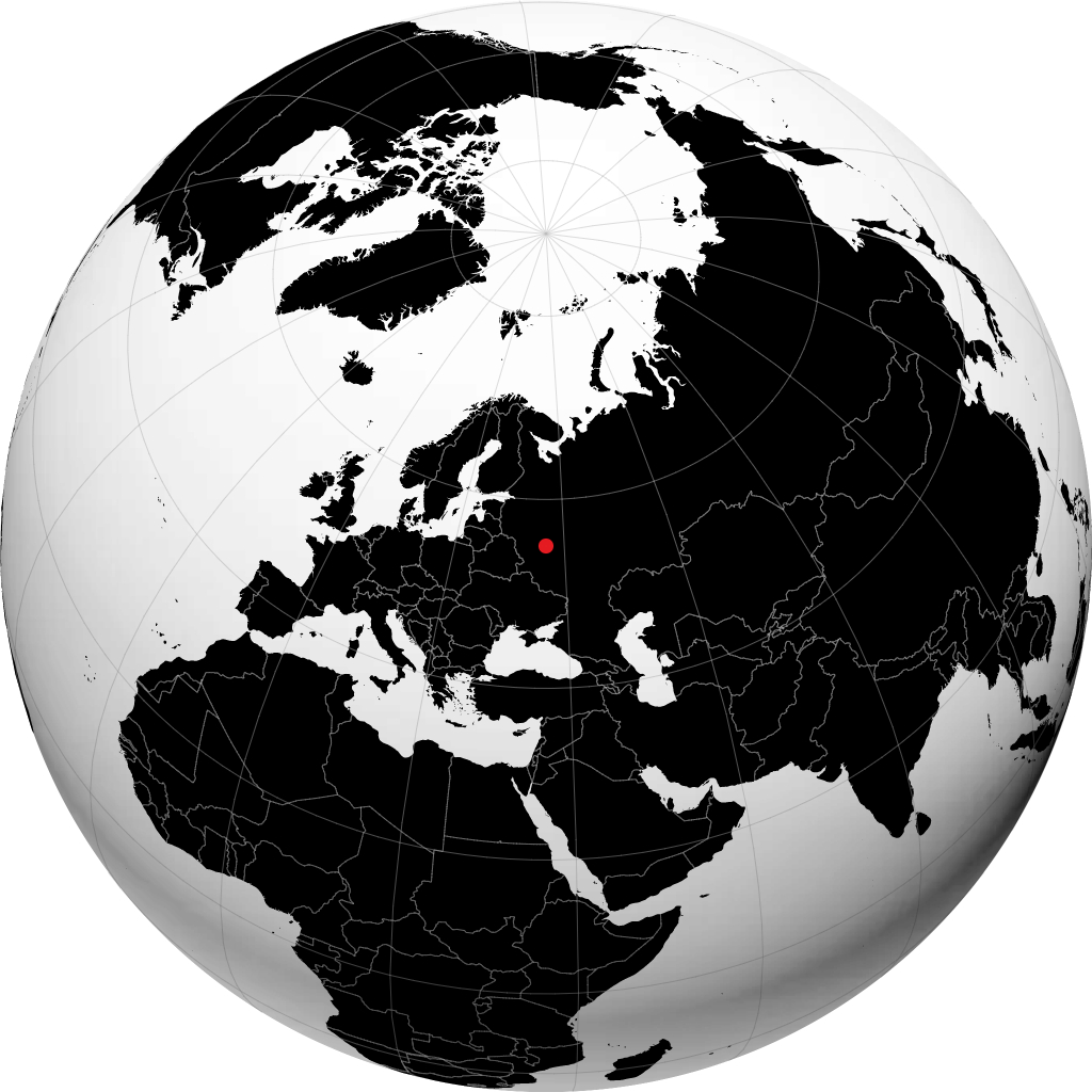 Obninsk di globe