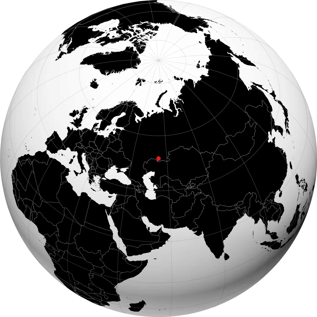 Orenburg di globe