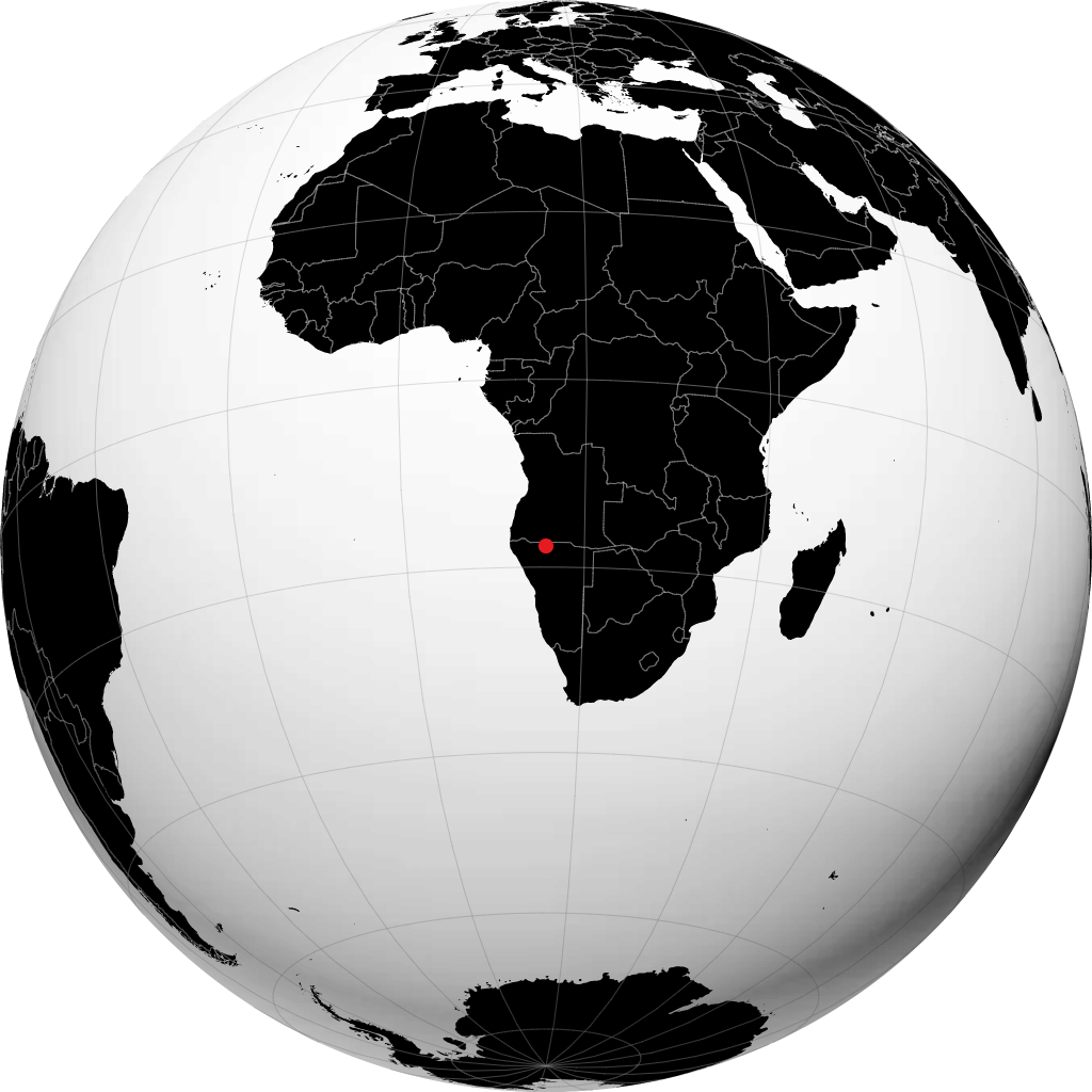 Oshakati di globe