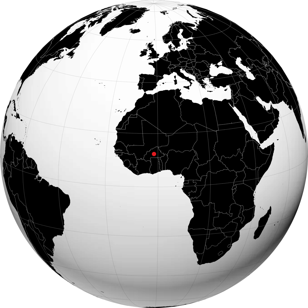 Ouagadougou di globe