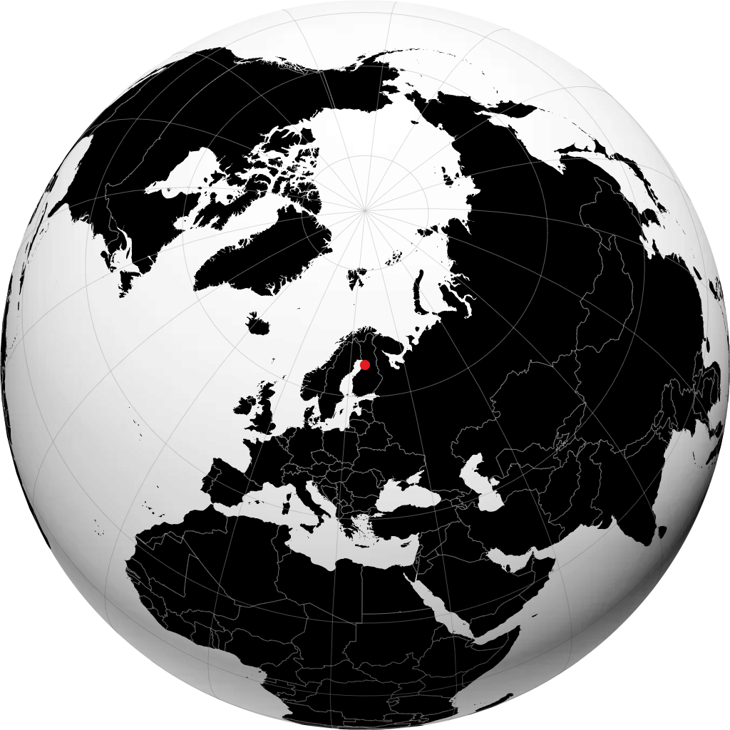 Oulu di globe