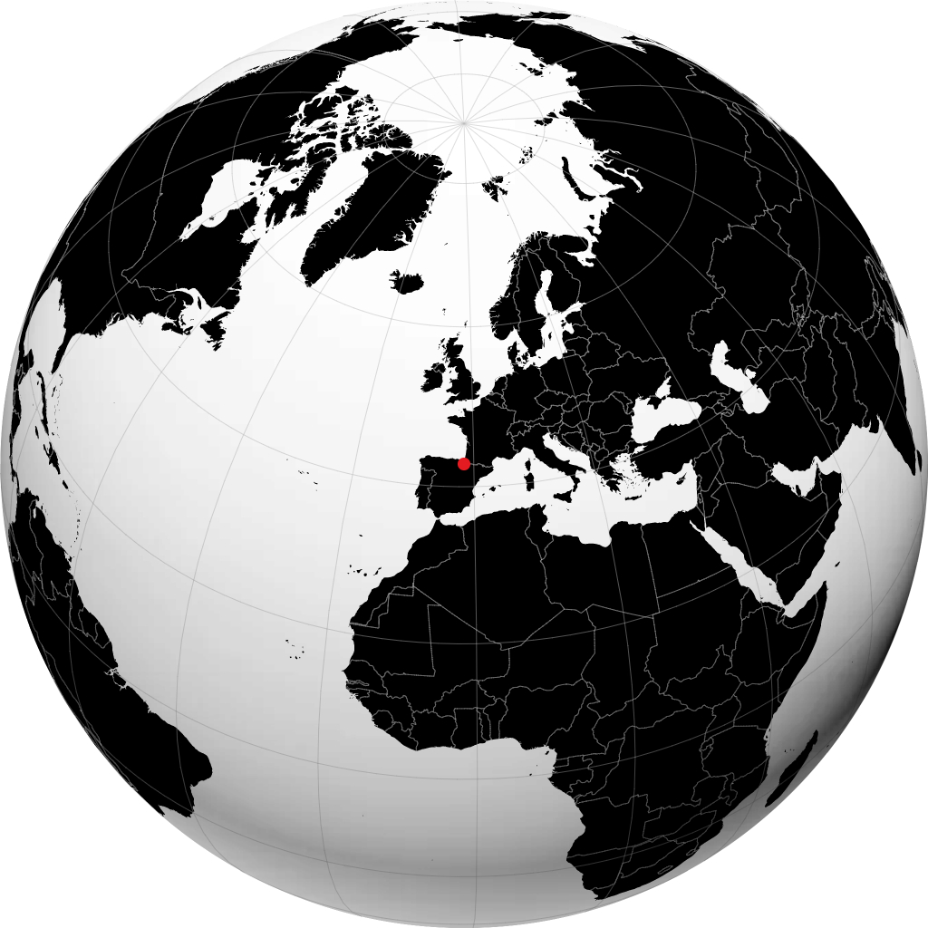 Pamplona di globe