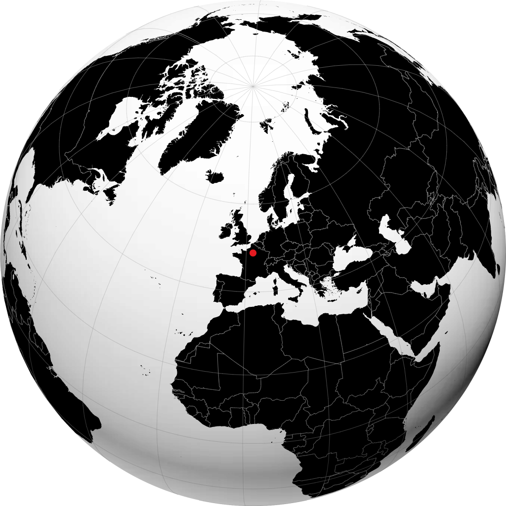 Paris di globe