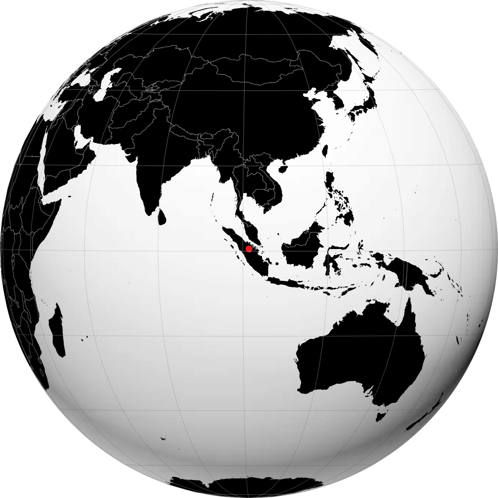 Pekanbaru di globe