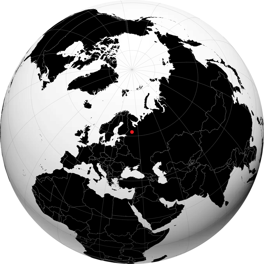 Petrozavodsk di globe