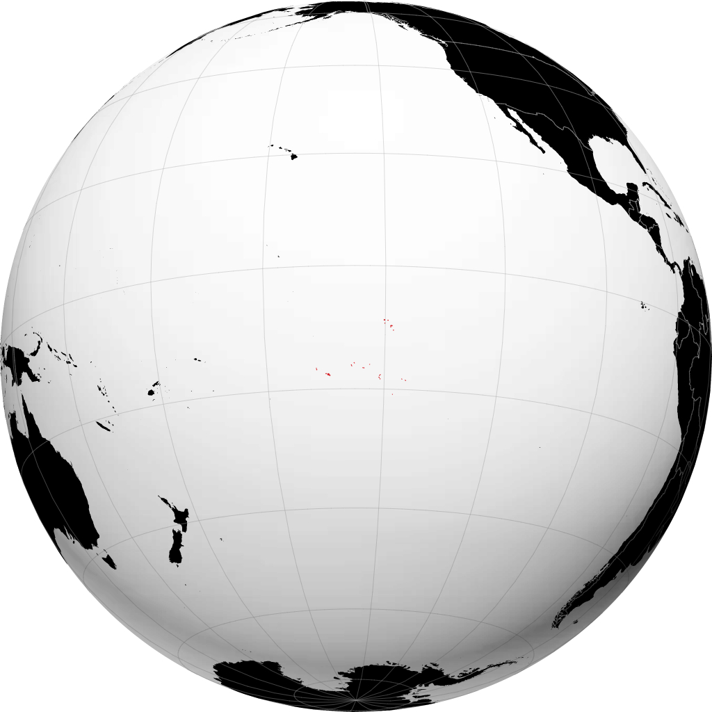 Polinesia Prancis di globe