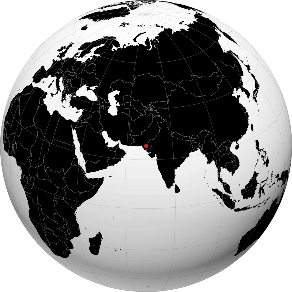 Hyderābād di globe