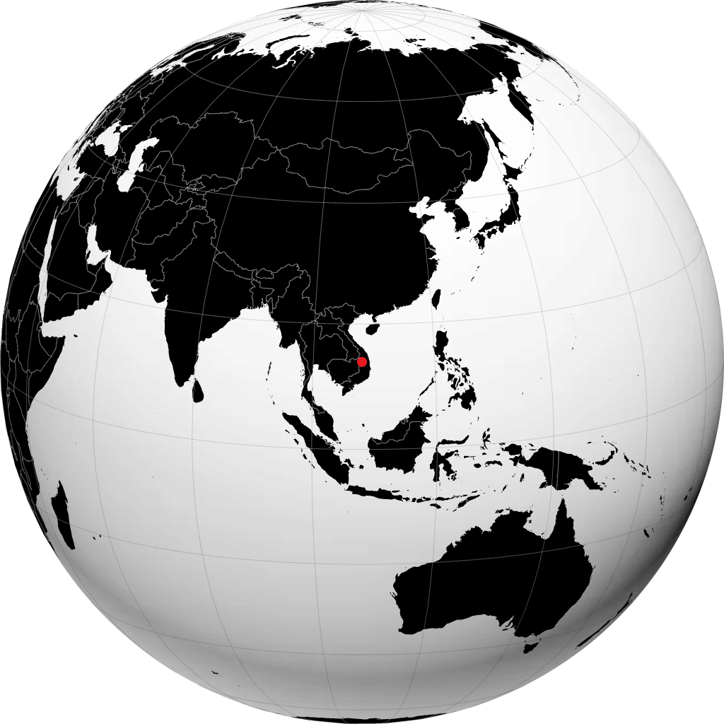 Pleiku di globe