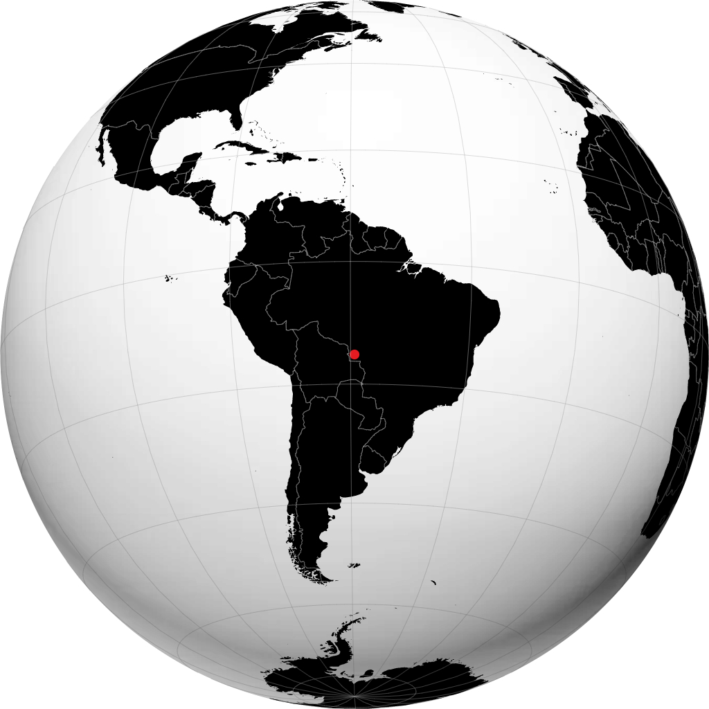 Pontes e Lacerda di globe