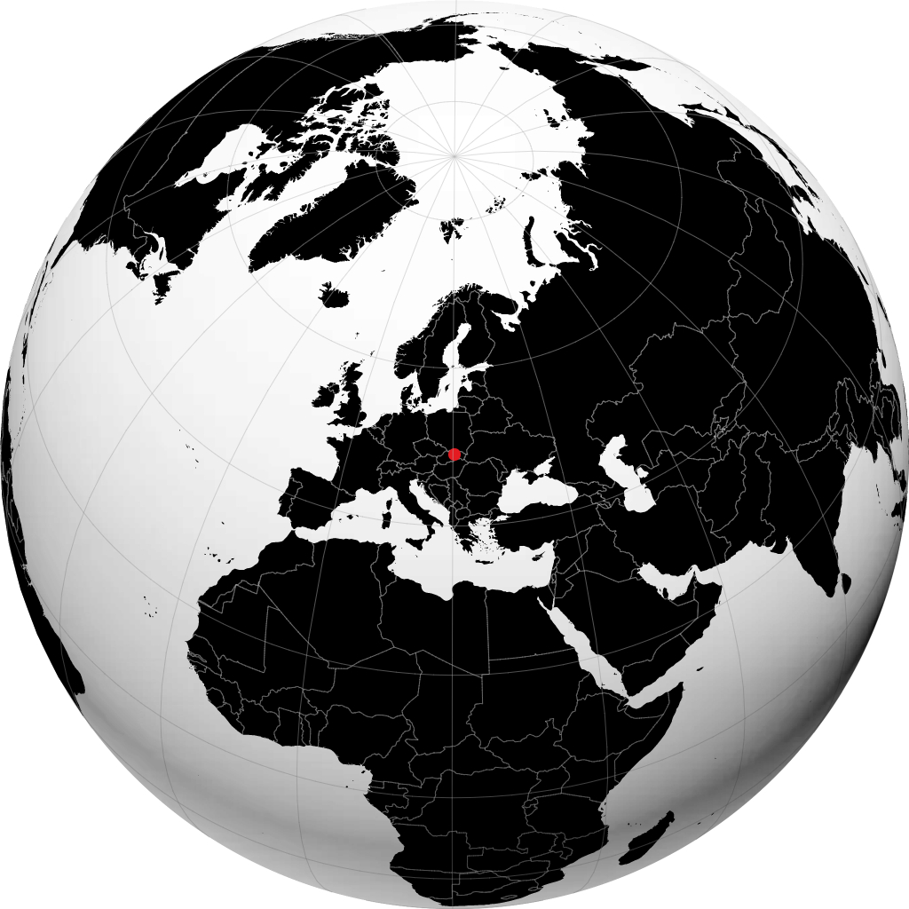 Poprad di globe