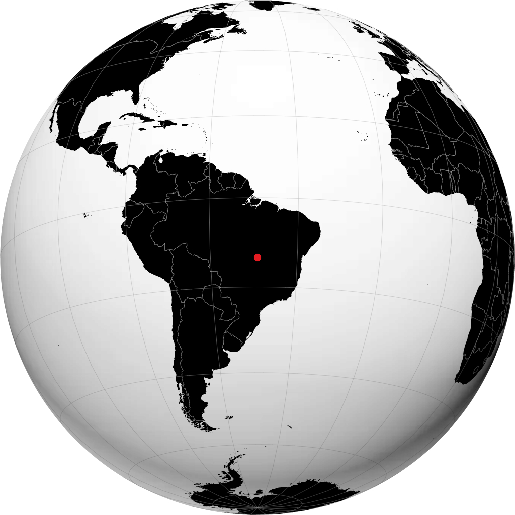 Porangatu di globe