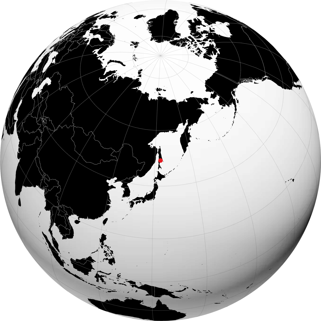 Poronaysk di globe