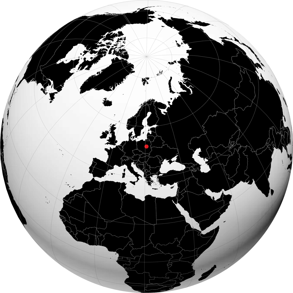 Pruszków di globe