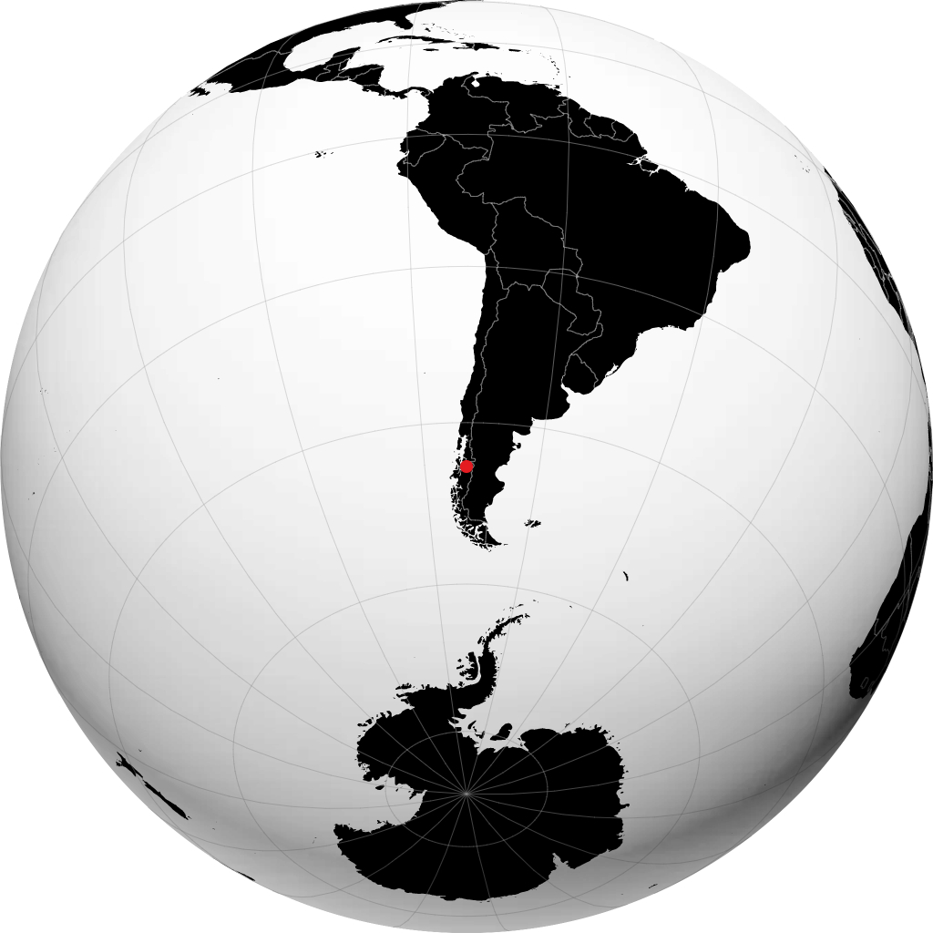 Puerto Aisén di globe