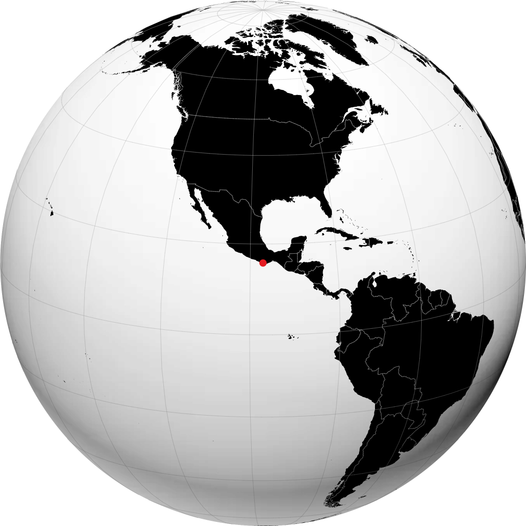 Puerto Escondido di globe