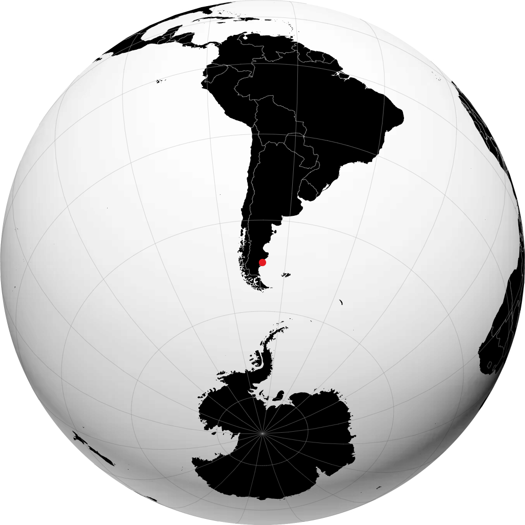 Puerto San Julian di globe