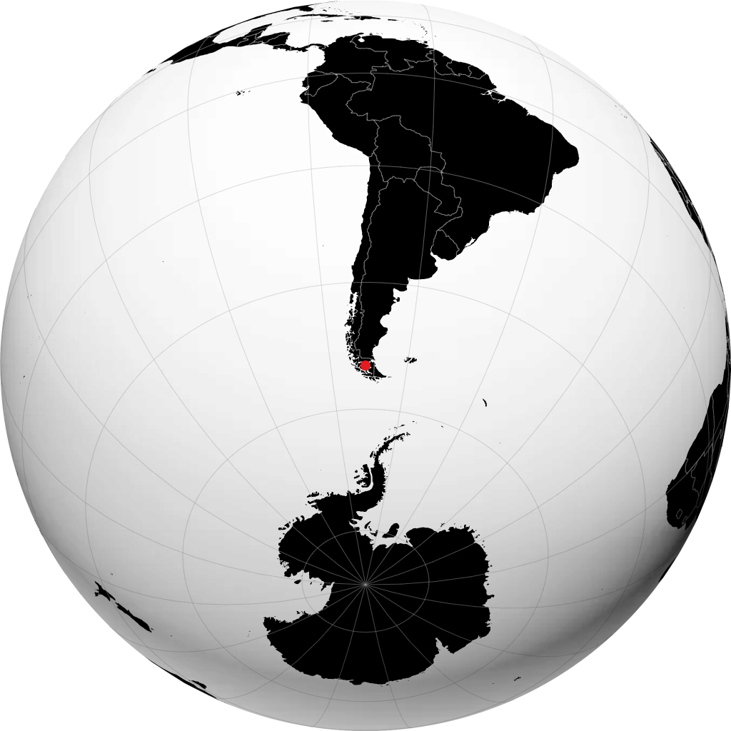 Punta Arenas di globe