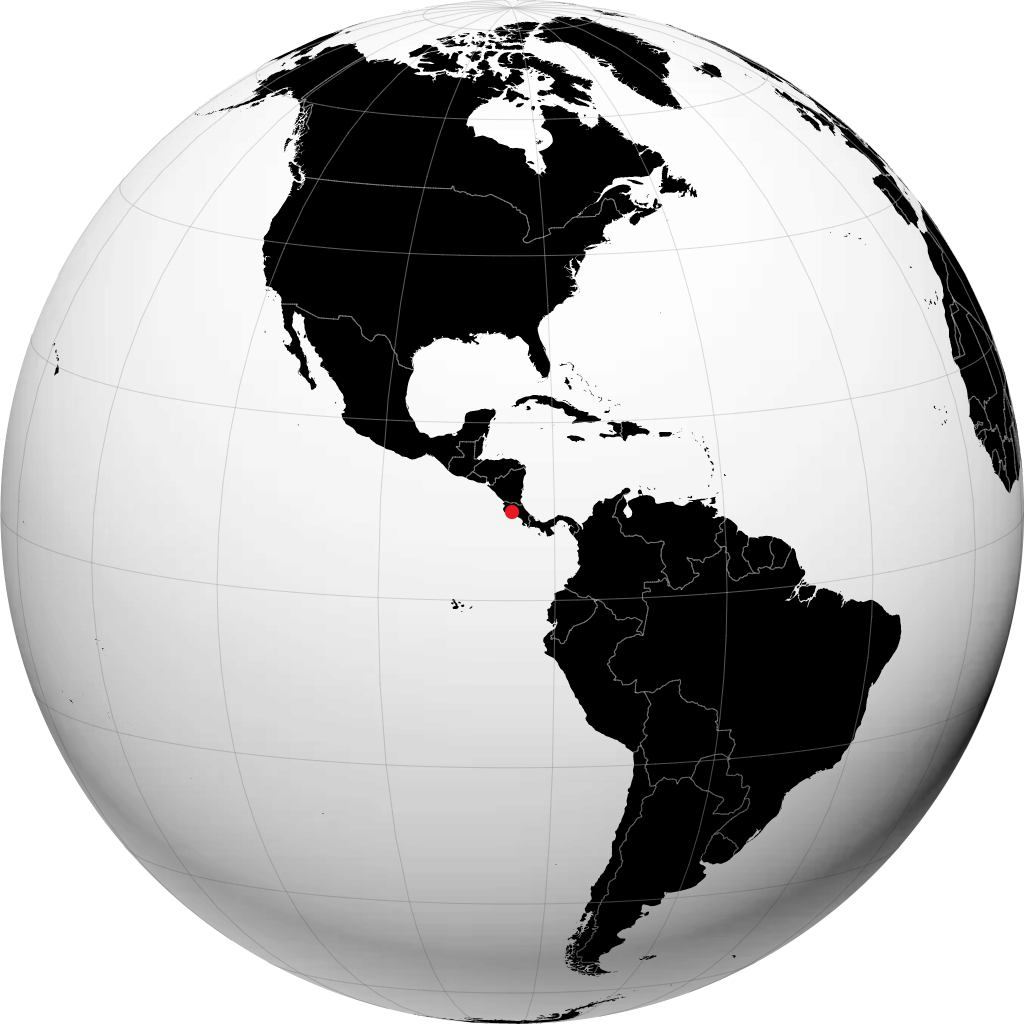 Puntarenas di globe