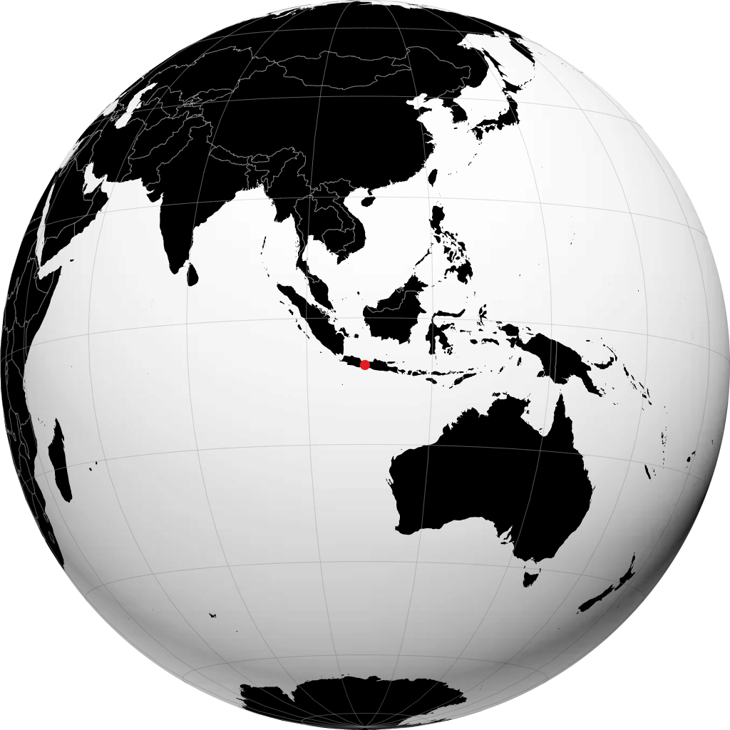 Purwokerto di globe