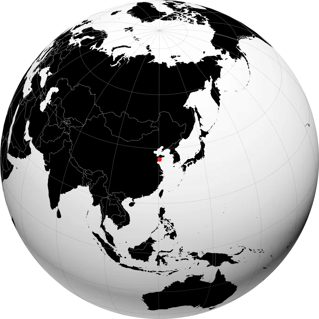 Qingdao di globe