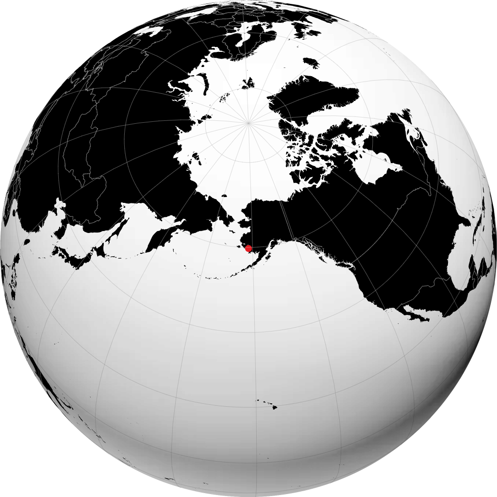 Quinhagak di globe