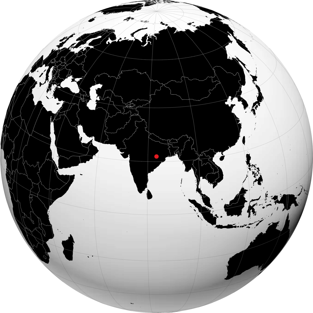 Raigarh di globe