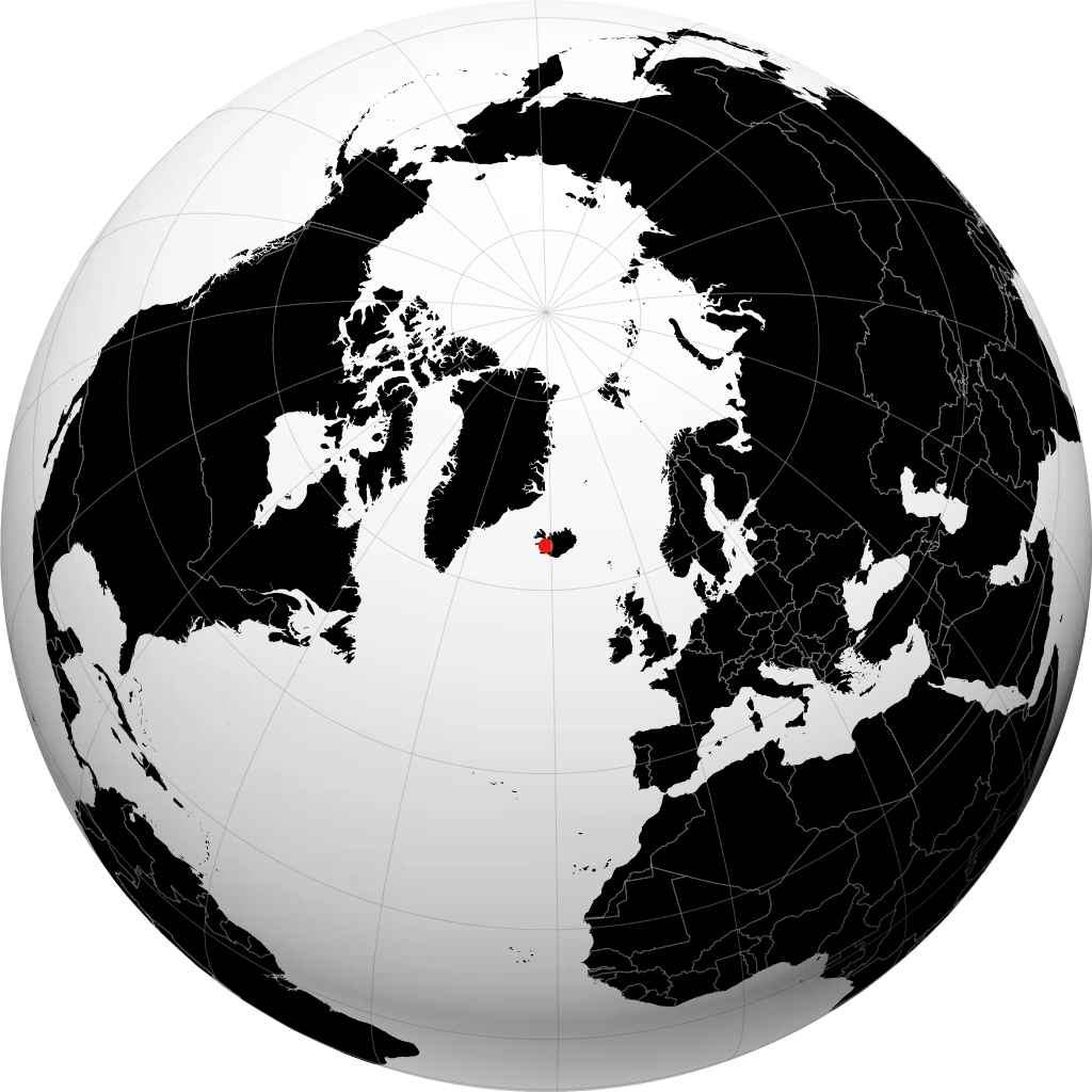 Reykholt di globe