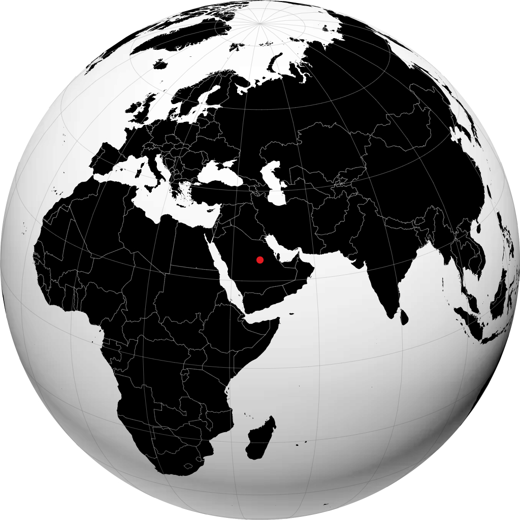 Riyadh di globe
