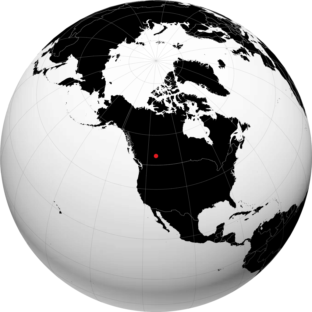 Rocky Mountain House di globe