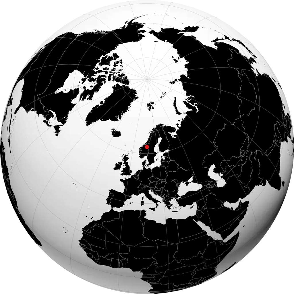 Røros di globe