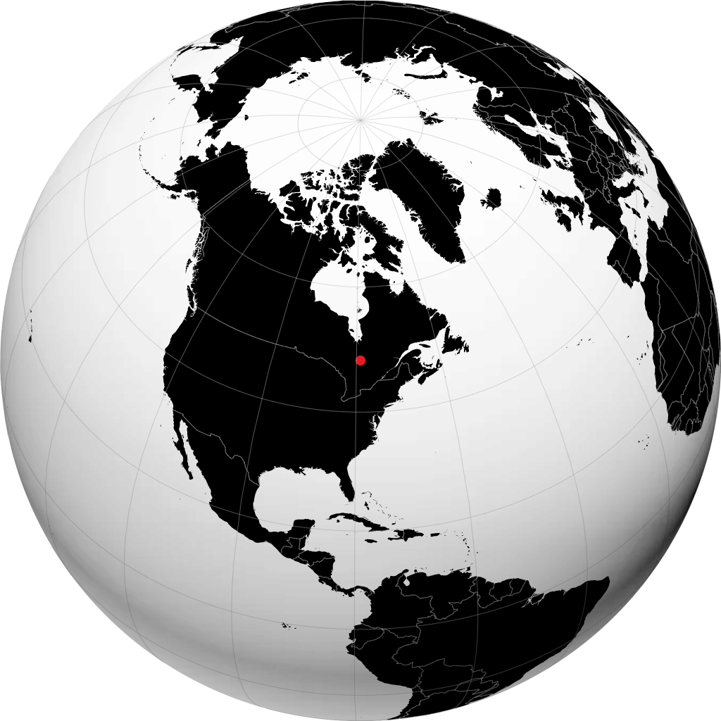 Rouyn-Noranda di globe