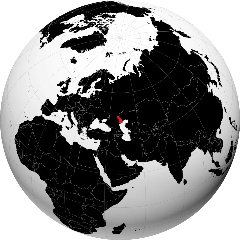 Oblast Astrakhan di globe