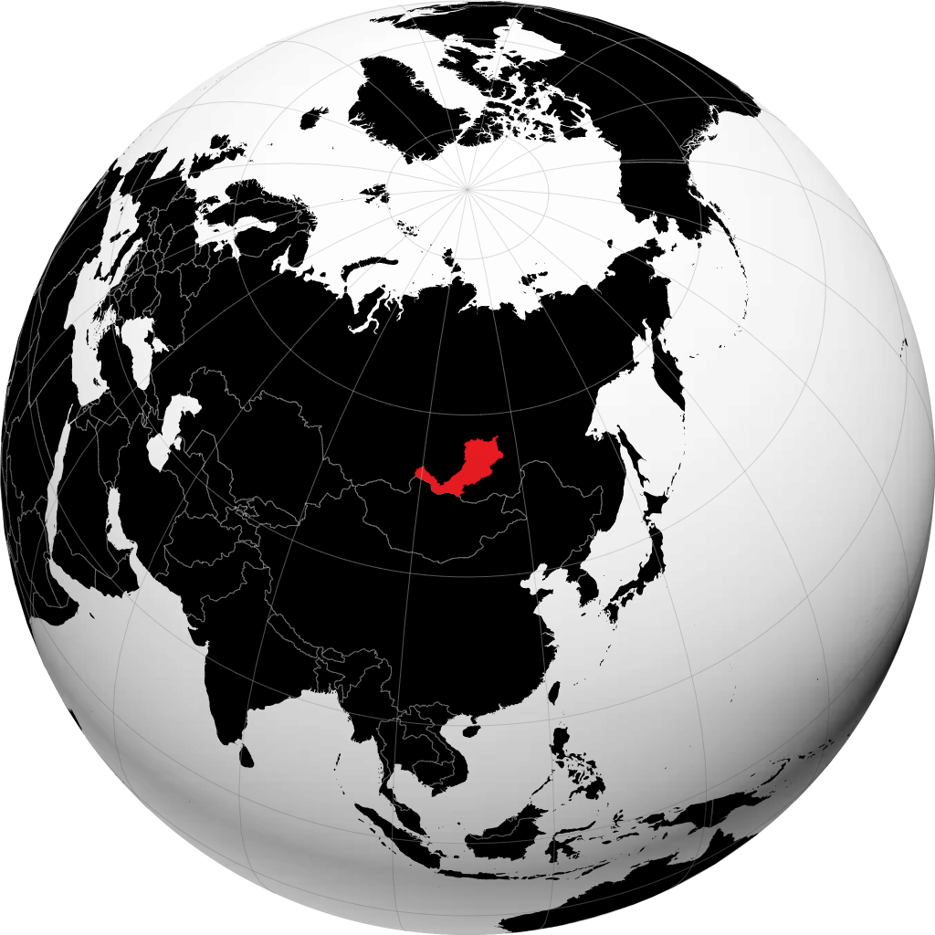 Buryatia di globe