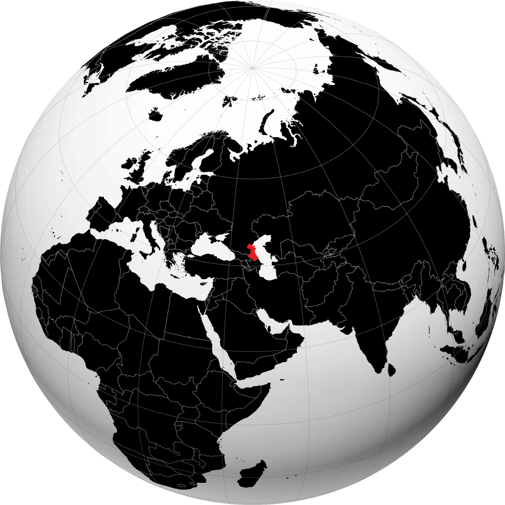 Republik Dagestan di globe