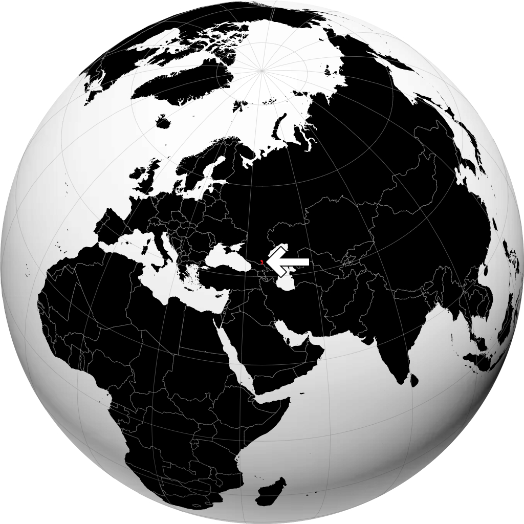 Republik Ingushetia di globe