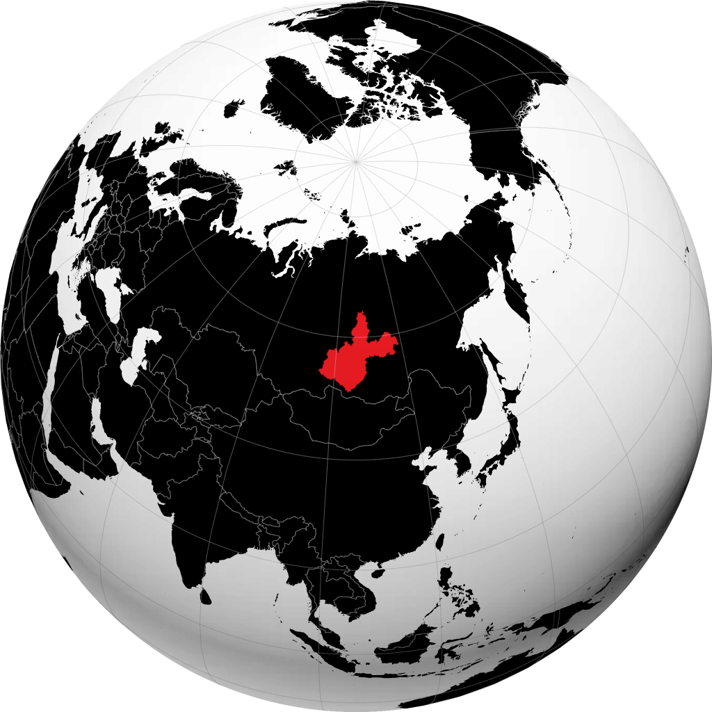 Oblast Irkutsk di globe