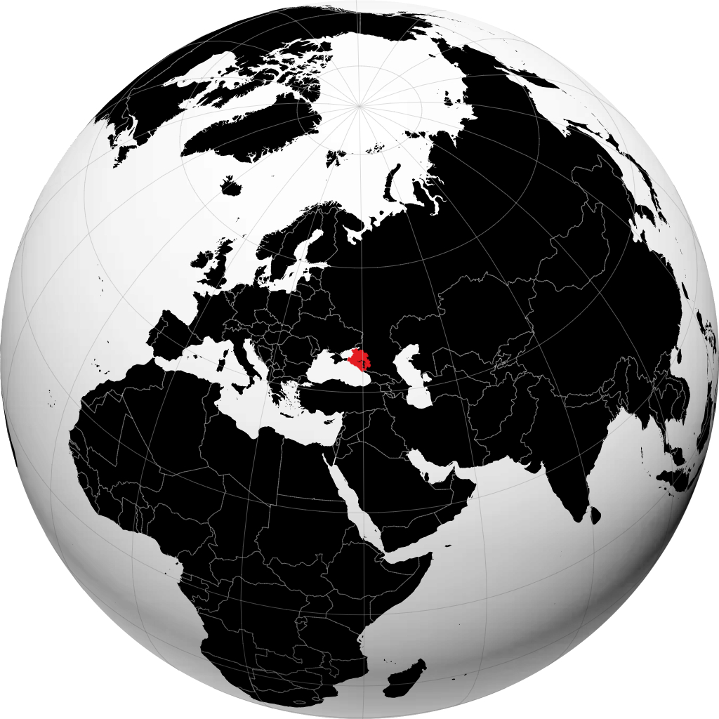Wilayah Krasnodar di globe