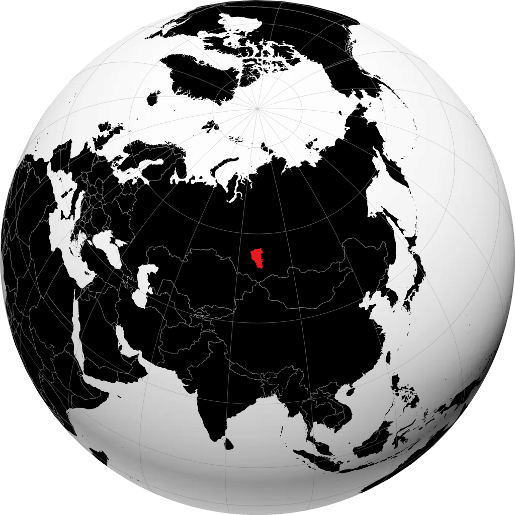 Oblast Kemerovo di globe