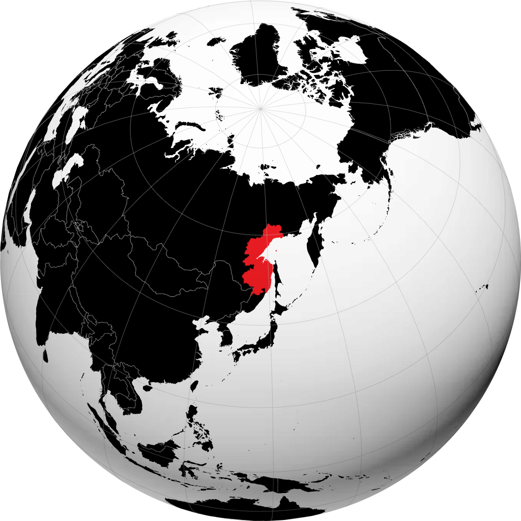 Wilayah Khabarovsk di globe